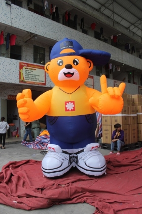 Inflatable bear cartoon