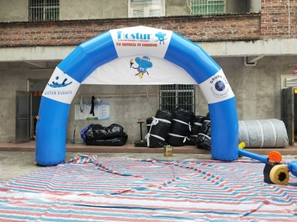 Inflatable rectangle arch