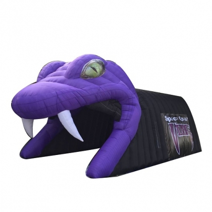 inflatable snake mascot tunn...
