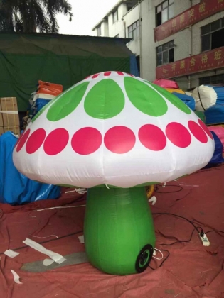 Inflatable LED mushroom