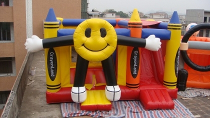 inflatable combo bouncer and...