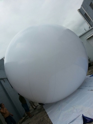 giant inflatable helium ball...