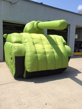 inflatable army tank