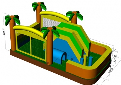 mini inflatable playground
