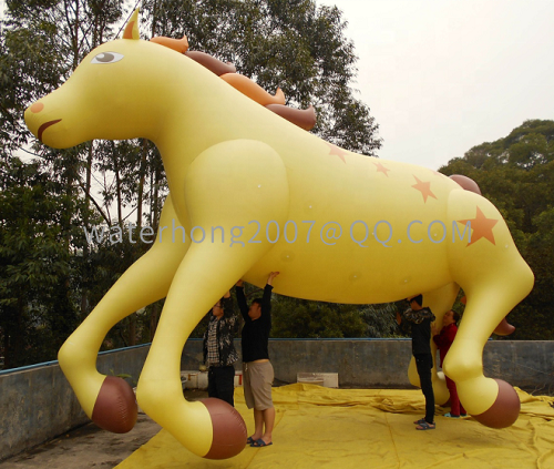 inflatable horse helium balloon, pvc flying custom balloon