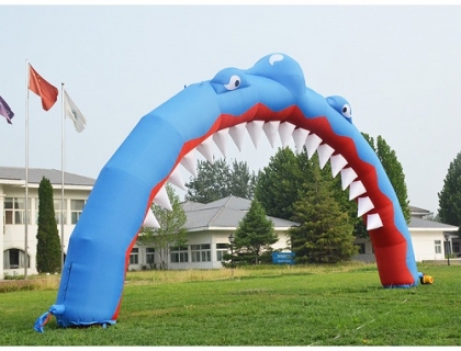 shark inflatable arch