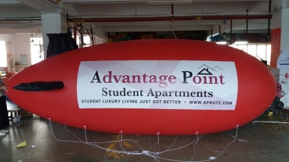 inflatable red blimp balloon