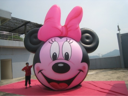 inflatable mickey and minnie...