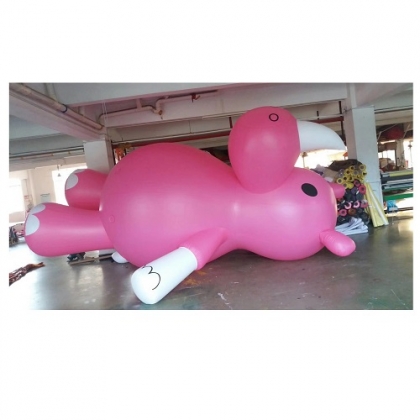 inflatable pink hippo helium...