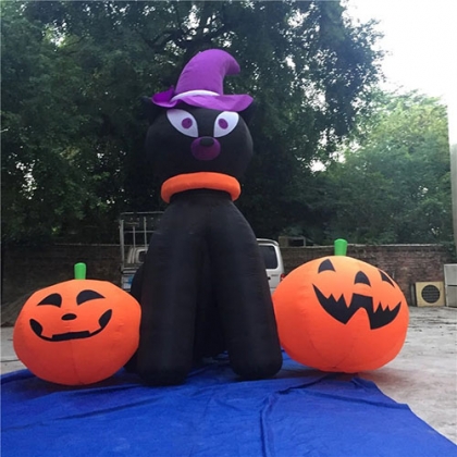 inflatable halloween black c...