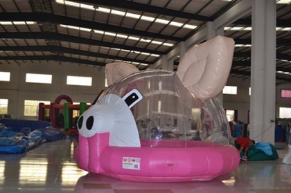 inflatable bubble pig bounce...