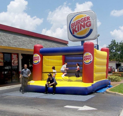 inflatable burger bouncer