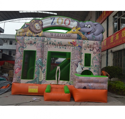 inflatable animal zoo castle...