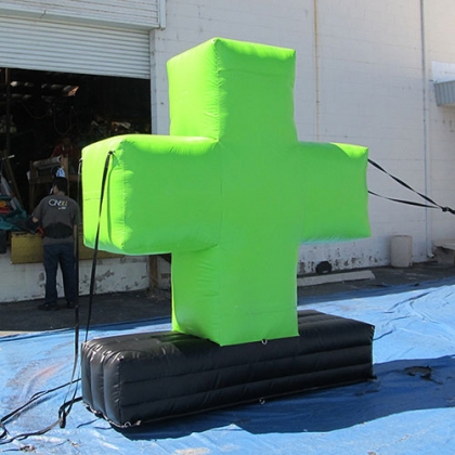 inflatable green cross billb...