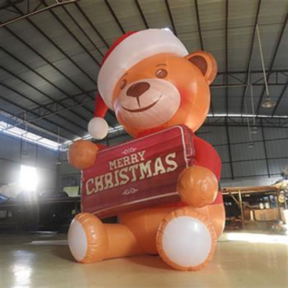 inflatable christmas bear
