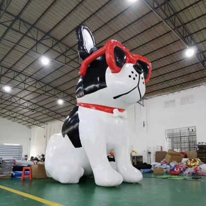 inflatable dog animal, adver...