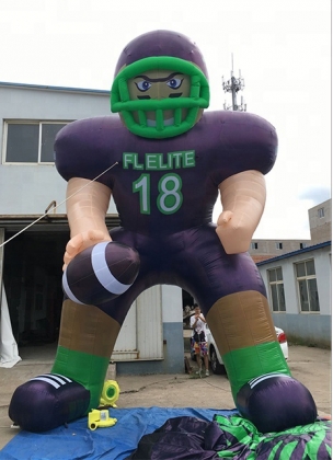 inflatable rugbyball player