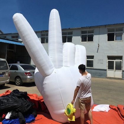 inflatable palm gesture
