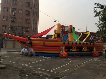pirate ship inflatable playg...