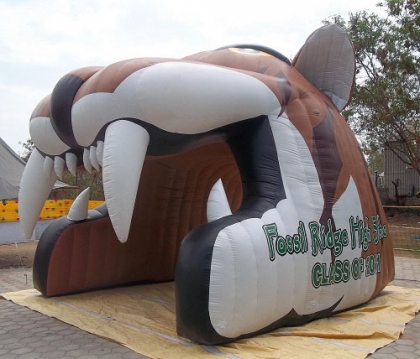inflatable cougar mascot inf...