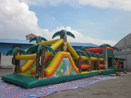 JUNGLE inflatable obstacle b...