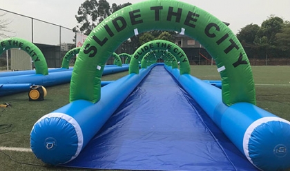 giant inflatable slide the c...
