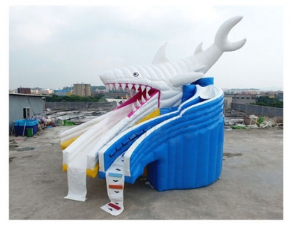 shark inflatable water park ...
