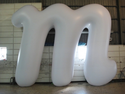 m letter inflatable balloon