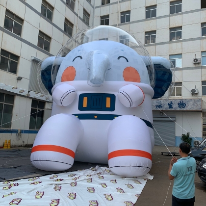 inflatable elephant astronau...