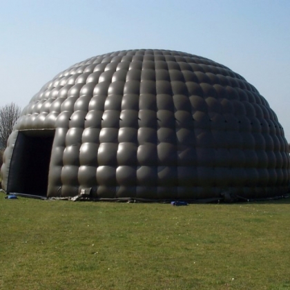 black inflatable event dome ...
