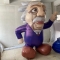 inflatable Einstein cartoon,...
