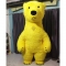 Yellow Polar Bear Mascot Cos...