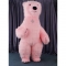 Pink inflatable polar bear a...