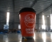 inflatable coffee cup with c...