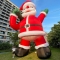 giant inflatable santa model...
