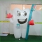pvc inflatable tooth cartoon...