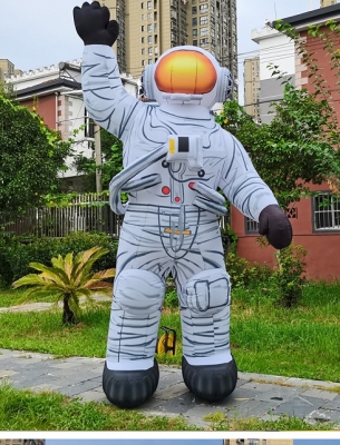inflatable astronaut cartoon...