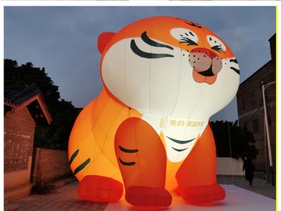 led inflatable air tiger car...