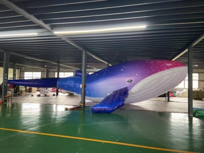 inflatable advertising whale...