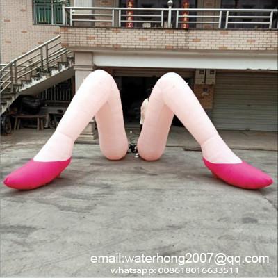 inflatable lady leg, inflata...