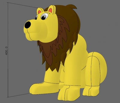 inflatable lion cartoon, inf...