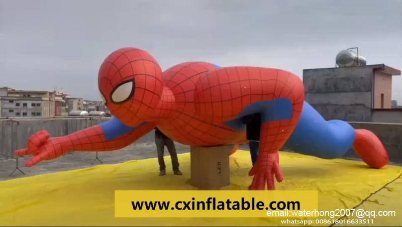 inflatable spiderman balloon launch