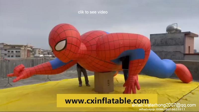 PVC inflatable spiderman cartoon balloon, inflatable spdierman parade balloon