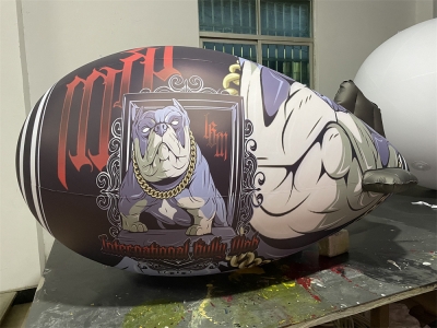 inflatable bulldog blimp bal...
