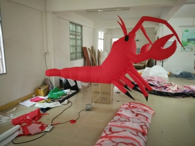 giant inflatable shrimp, inf...