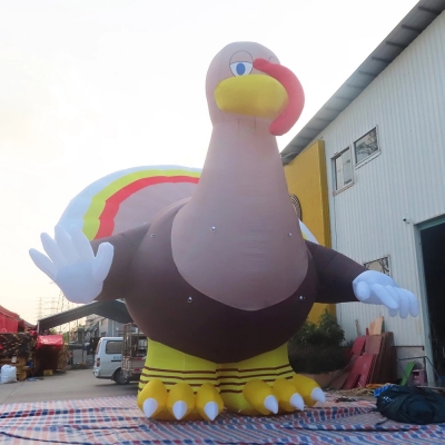 giant inflatable turkey cart...