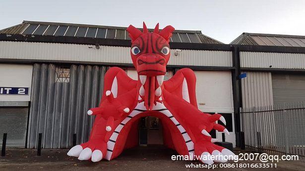 Inflatable Dragon Tunnel For Advertising Event Outside
