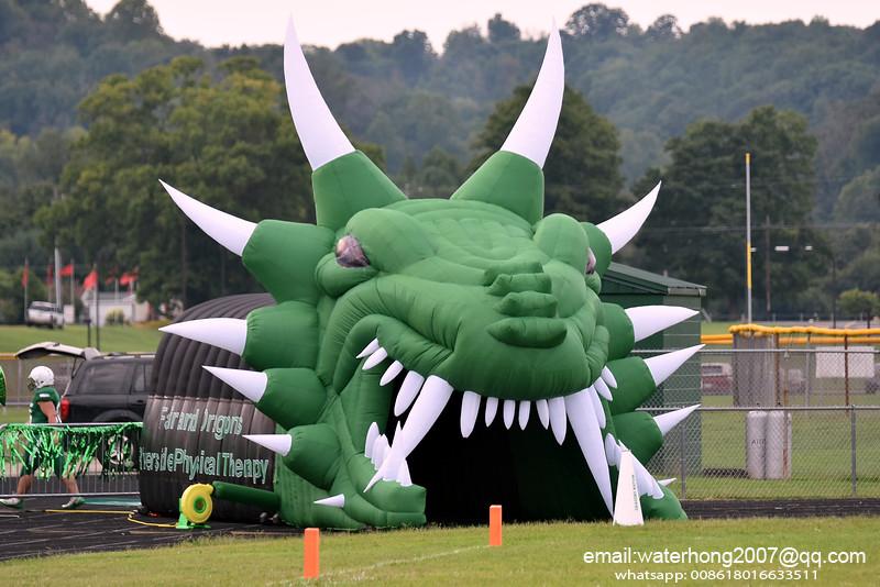 Event entrance decoration giant inflatable dragon tunnel