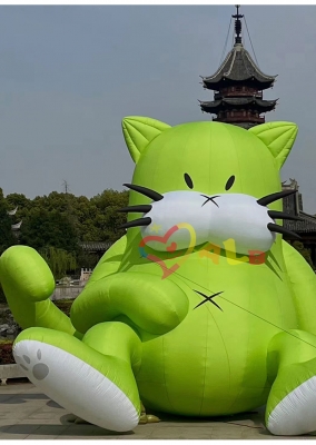 giant inflatable Maneki Neko...