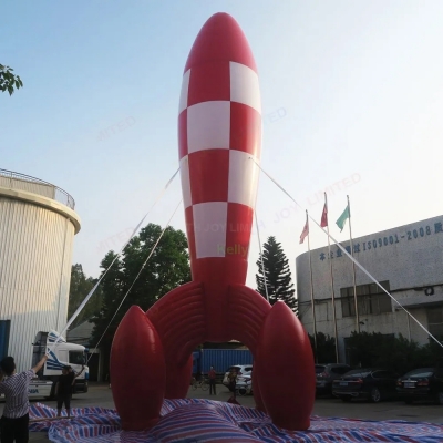 giant inflatable rocket ball...